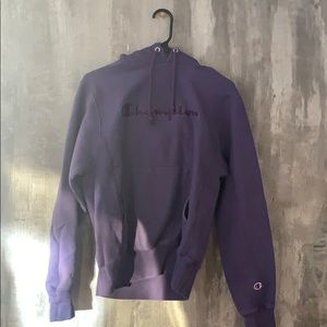 Champion sz adult small purple hoodie from Urban